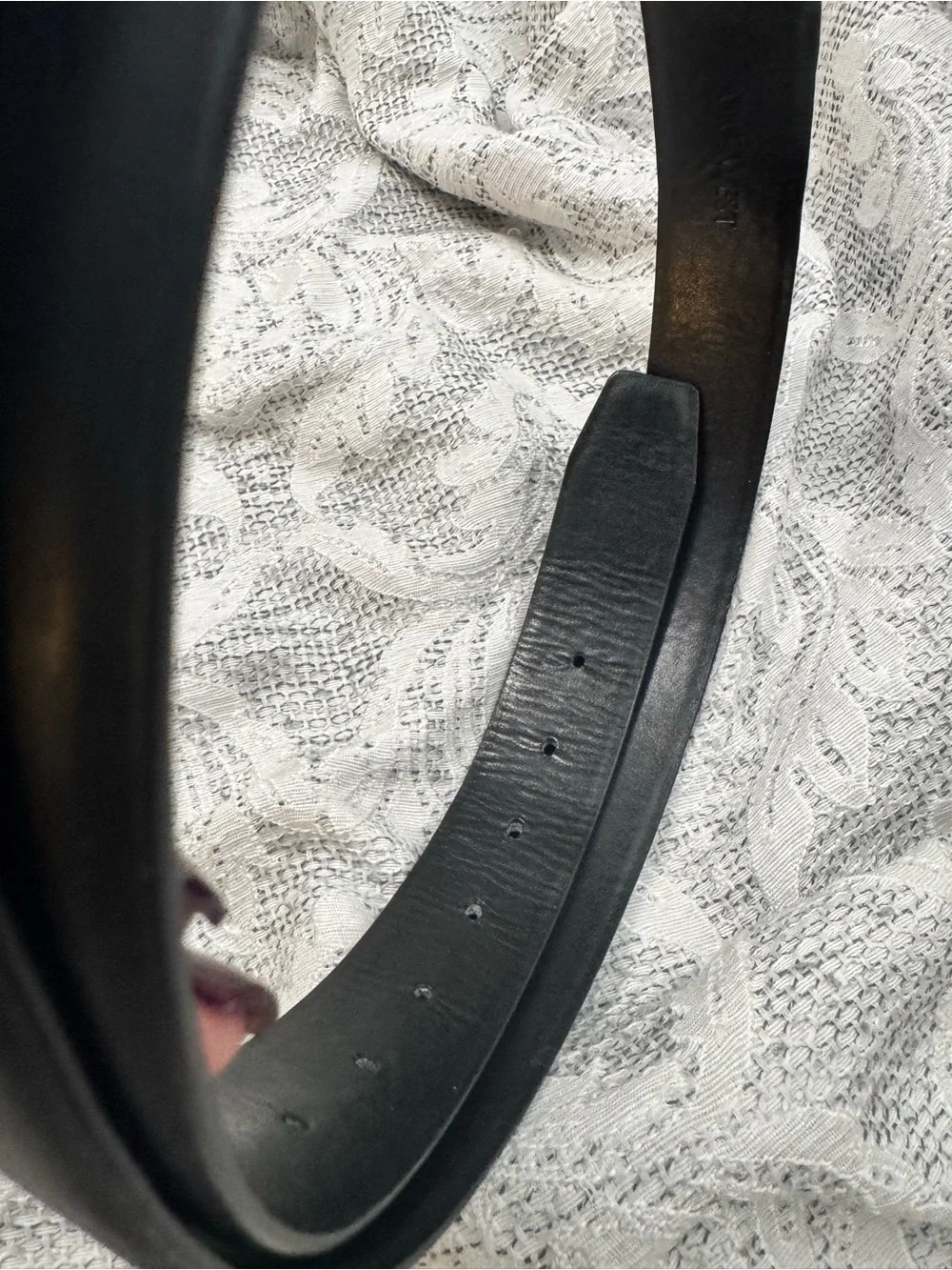 ❇️New Nine West Black Leather Belt with Gold-Tone Buckle ❇️
